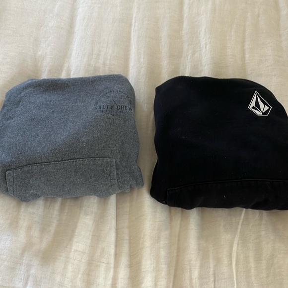 VOLCOM AND SALTY CREW hoodie sweatshirts | boys size large - Picture 1 of 6